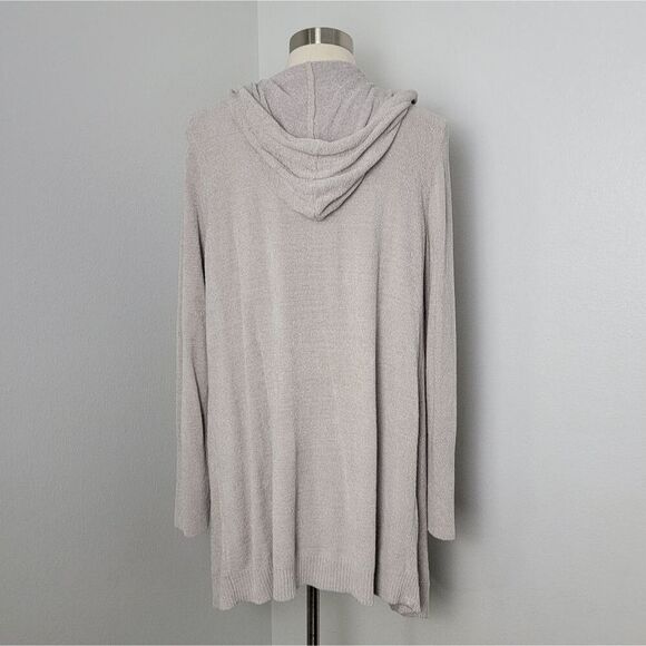 Barefoot Dreams CozyChic Ultra Lite Open-Front Hooded Knit Cardigan Size XL - Picture 9 of 15